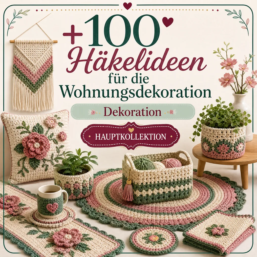 +100 Häkelanleitungen fürs Zuhause